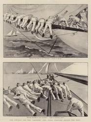 Der Wettkampf um den America Cup, Letztes Training vor dem Rennen